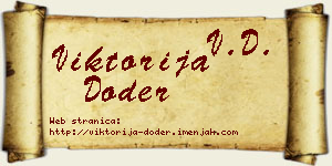 Viktorija Doder vizit kartica